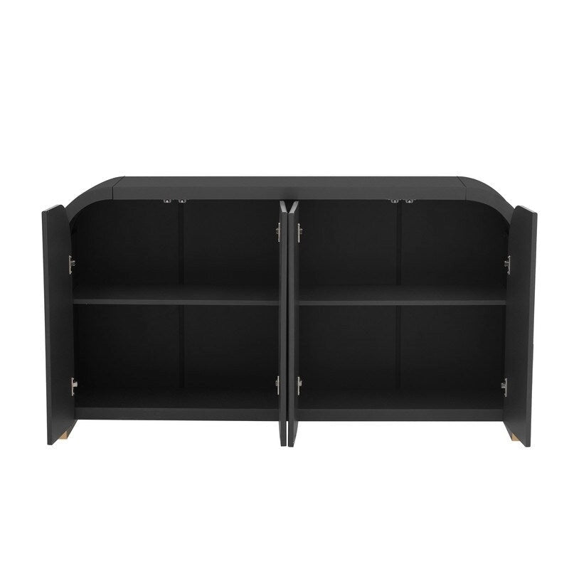 Armoire 4 portes de 59,8 po de largeur avec étagères réglables - S/O