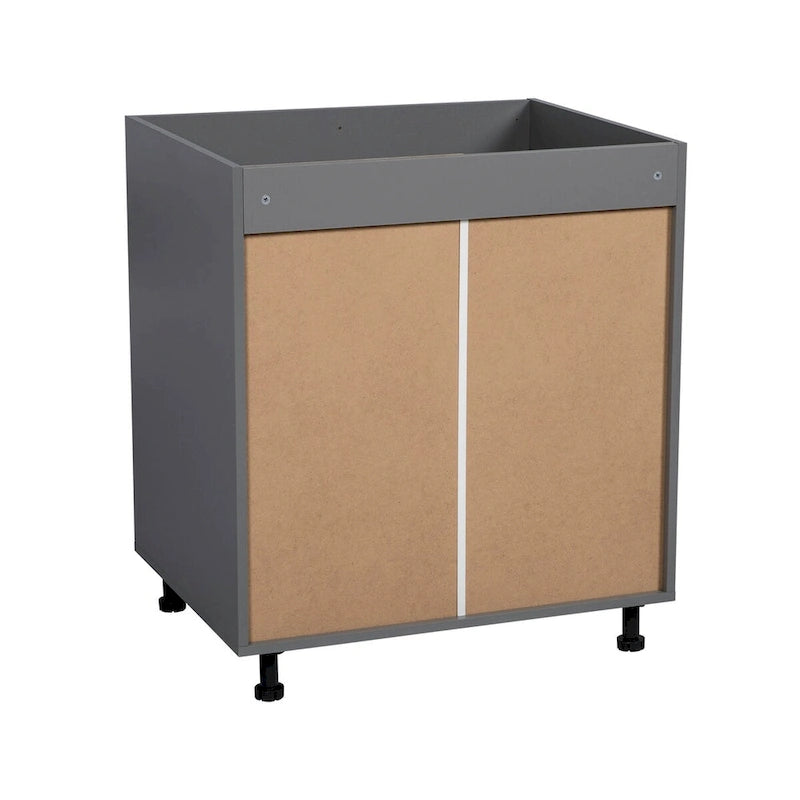 Meubles bas d'évier 33 po - Double porte haute - Gris - 33 x 34 1/2 x 23 3/8