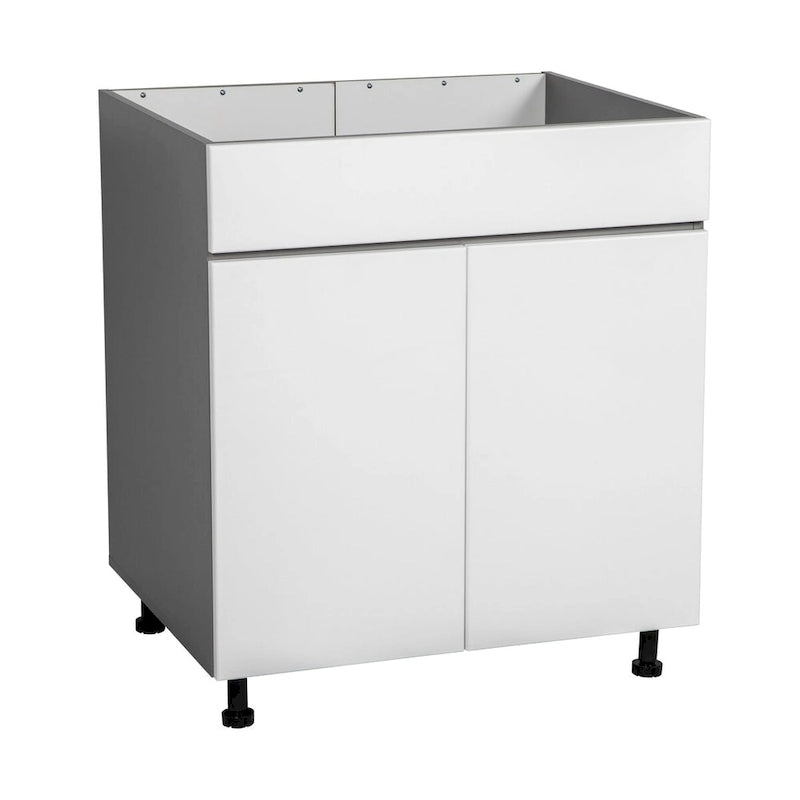 Meubles bas d'évier 33 po - Double porte haute - Gris - 33 x 34 1/2 x 23 3/8