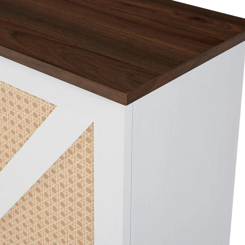 Meuble de rangement rustique en bois avec porte-bouteilles et porte-verres à vin