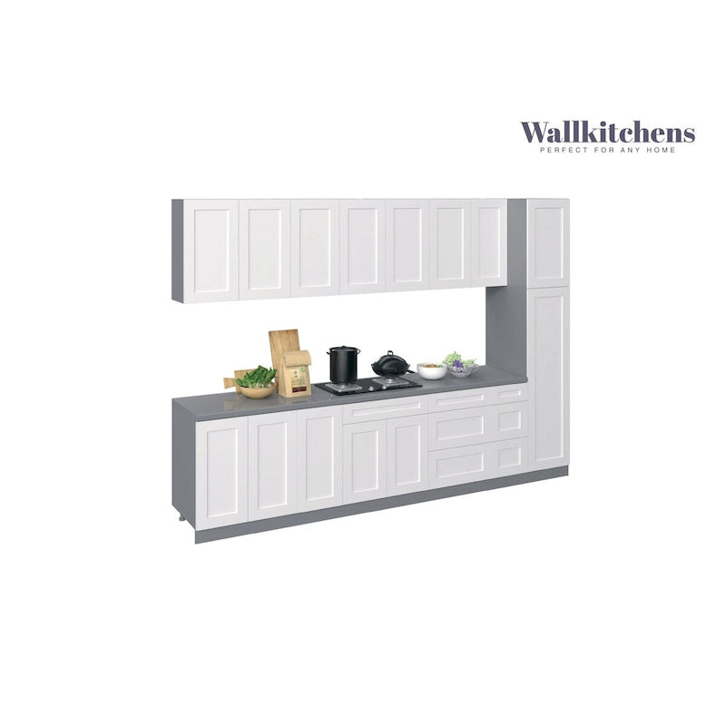 Cuisine Metropolitan Collection Blanc Mat Base 11 pieds de large - 132x24