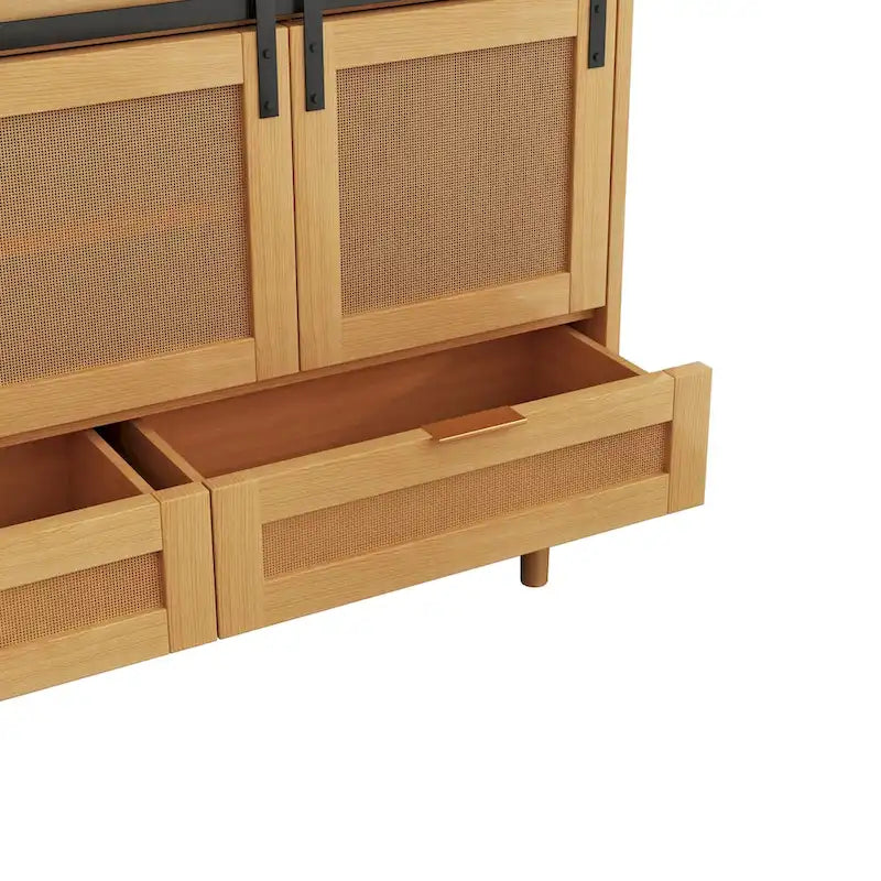 Armoire de rangement avec porte coulissante type grange - S/O