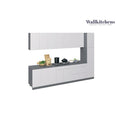 Cuisine Collection Metropolitan Blanc Brillant Couleur Meuble Bas Taille 11 Pi Long - 132x24