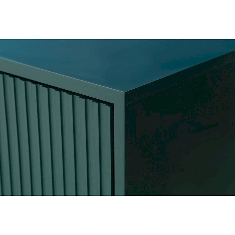 Meuble TV en bois avec armoire de rangement et étagères réglables