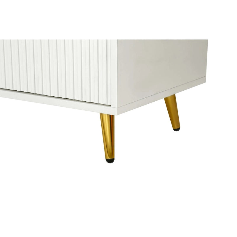 Meuble TV en bois avec armoire de rangement et étagères réglables
