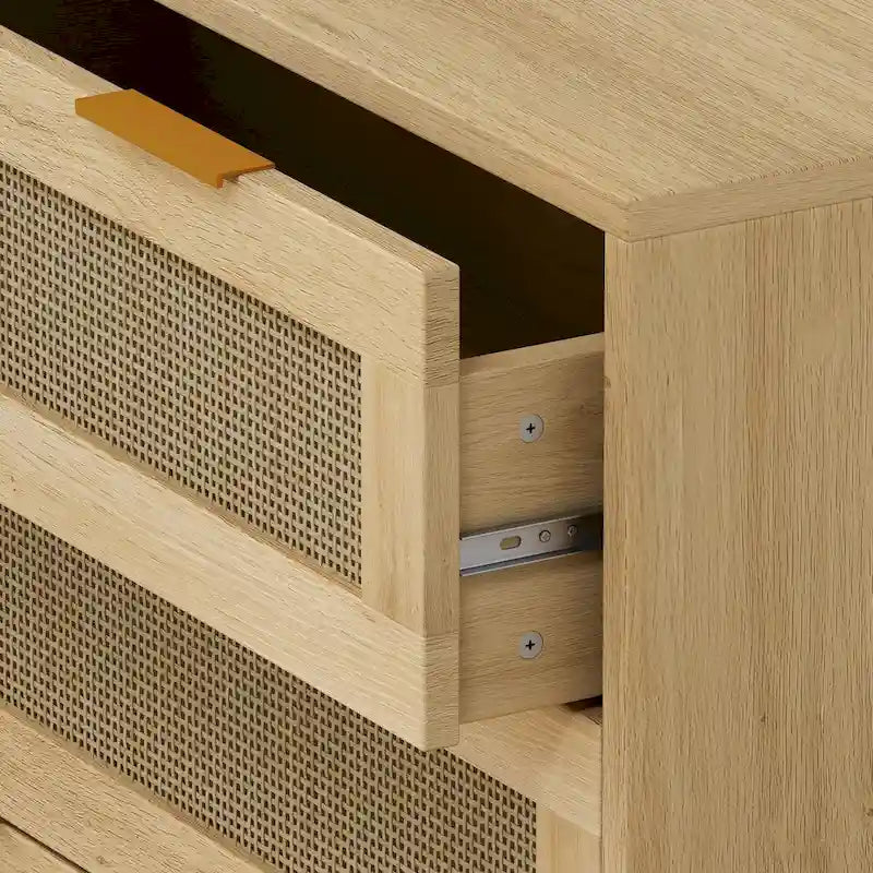 31.503-Armoire de rangement en rotin à tiroirs pour Chambre à coucher, Salon
