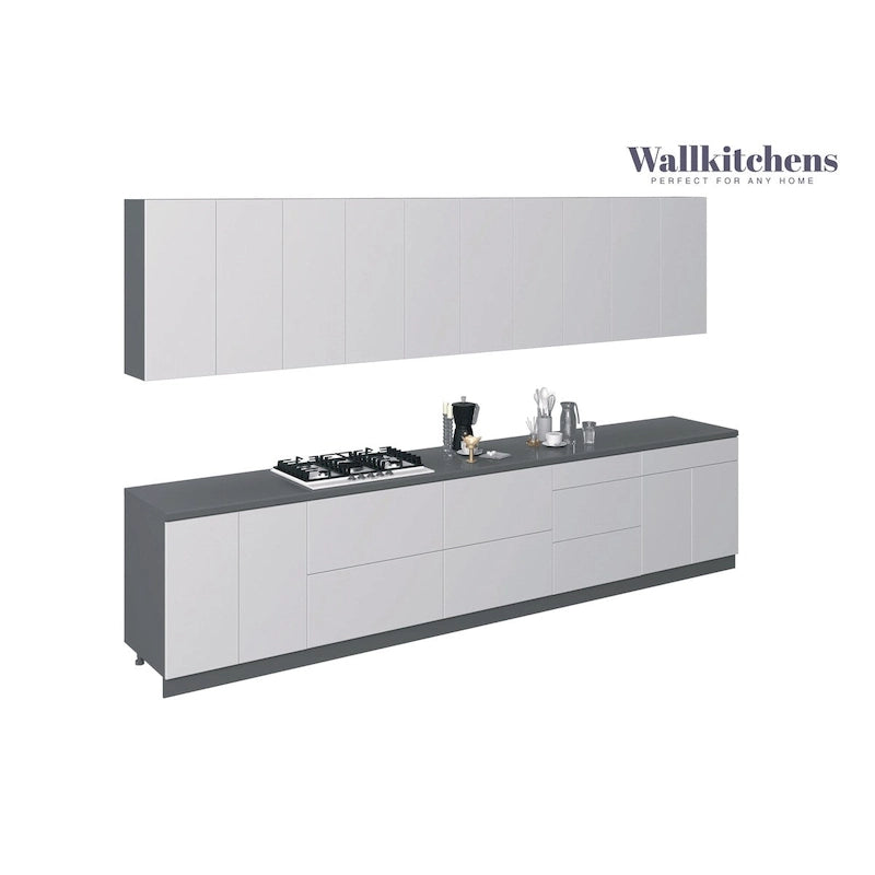 Collection Signature Cuisine Blanc Brillant Taille de la Base 13 pieds de large - 153x24