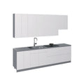 Cuisine Collection contemporaine Couleur Blanc Brillant Taille de la base 2,90 m de large - 114x24