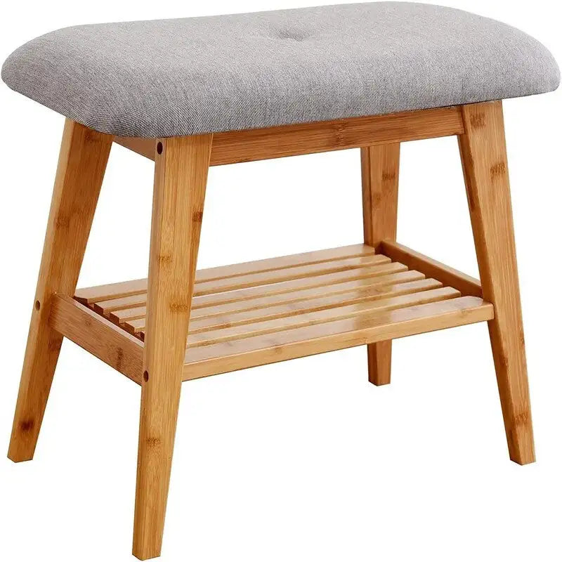 Banc d'entrée en bambou - 11,8P x 23,6L x 17,7H