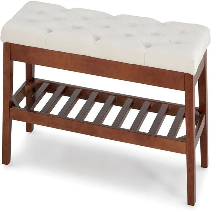 Banc à chaussures d'entrée - 43.3P x 14L x 18H
