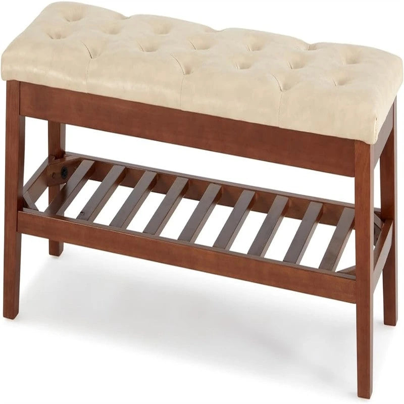 Banc à chaussures d'entrée - 43.3P x 14L x 18H