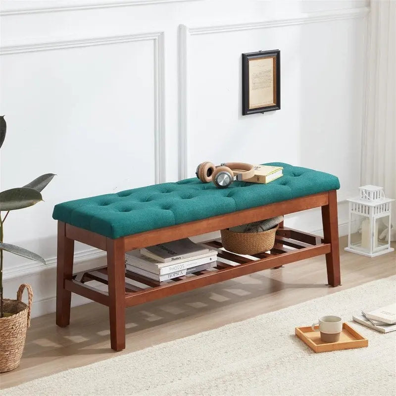 Banc à chaussures d'entrée - 43.3P x 14L x 18H