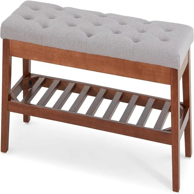 Banc à chaussures d'entrée - 43.3P x 14L x 18H
