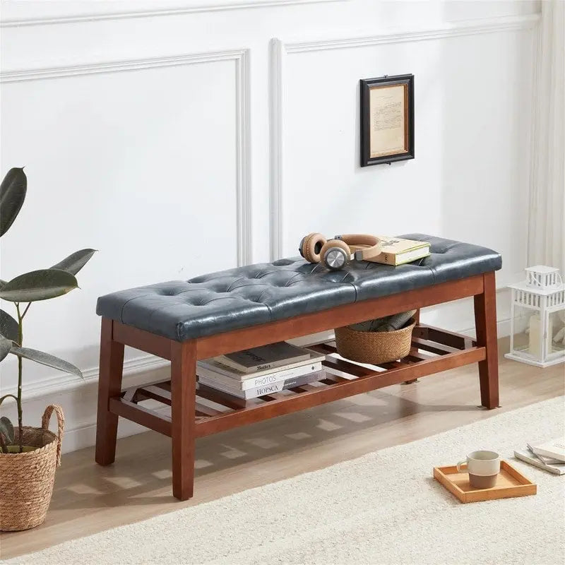 Banc à chaussures d'entrée - 43.3P x 14L x 18H