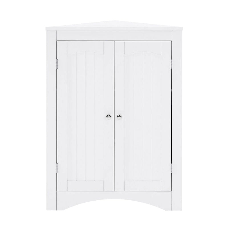Buffet, meuble d'angle de salle de bain avec portes et étagères, cuisine, salon, armoire de rangement autoportante