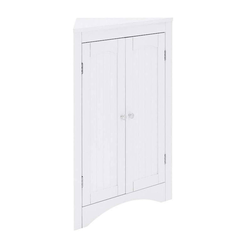 Buffet, meuble d'angle de salle de bain avec portes et étagères, cuisine, salon, armoire de rangement autoportante