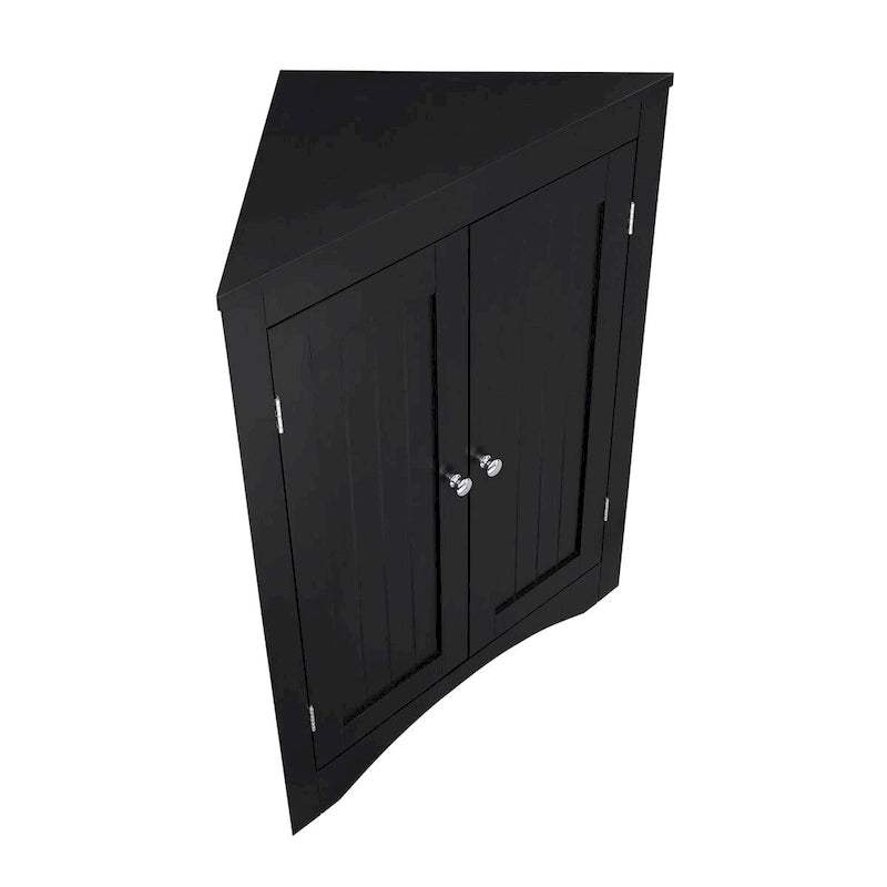 Buffet, meuble d'angle de salle de bain avec portes et étagères, cuisine, salon, armoire de rangement autoportante