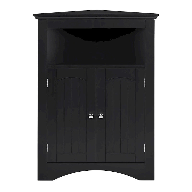 Buffet, meuble d'angle de salle de bain avec portes et étagères, cuisine, salon, armoire de rangement autoportante