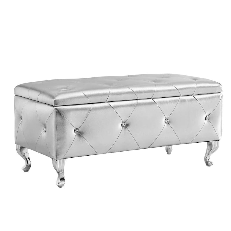 Banc de rangement rembourré pour chambre à coucher, salon, entrée