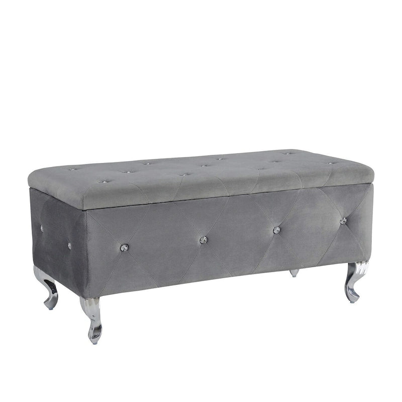 Banc de rangement rembourré pour chambre à coucher, salon, entrée