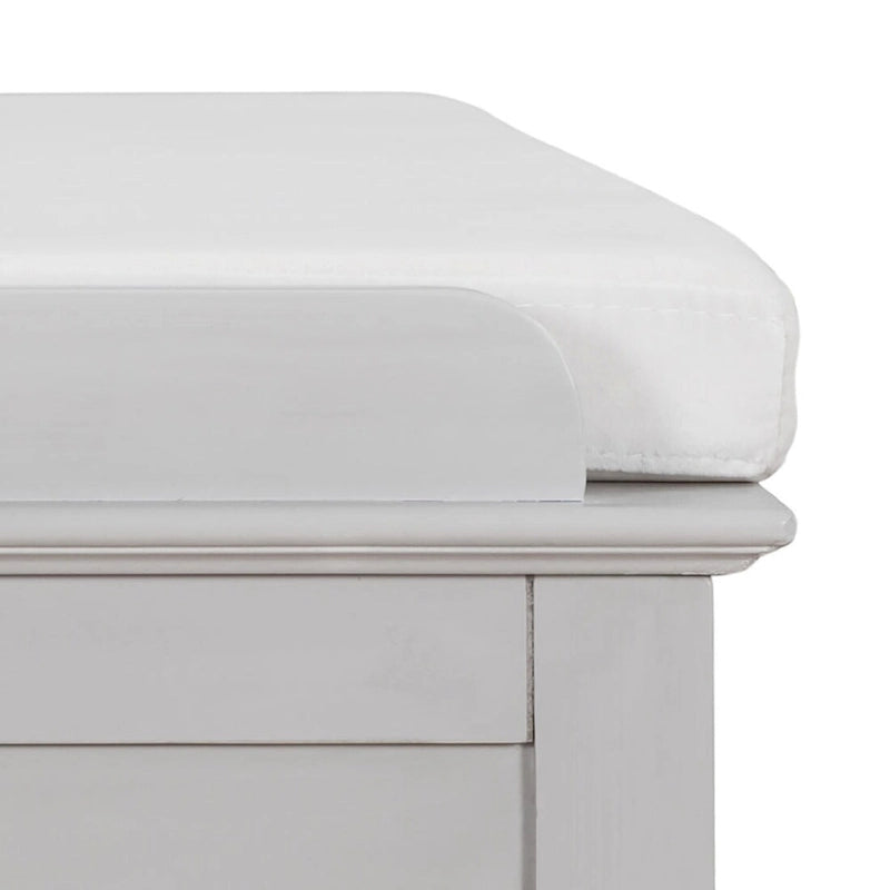 Banc de rangement en bois classique vintage avec deux armoires