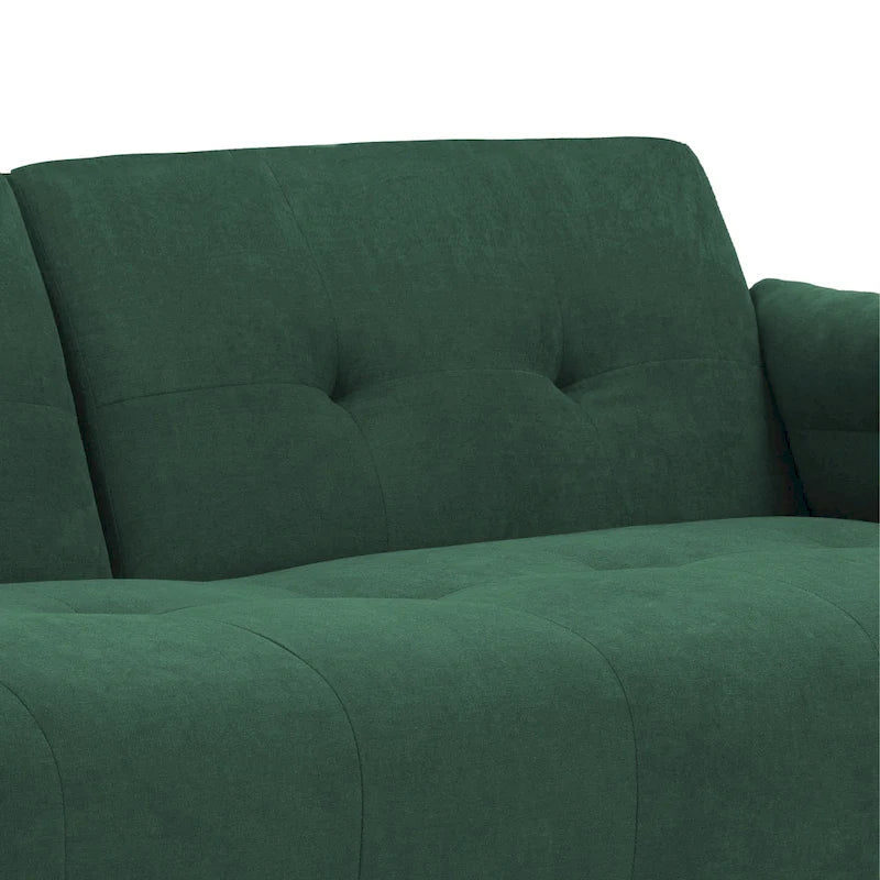 Canapé Futon Convertible 75" avec Dossier Capitonné Ajustable
