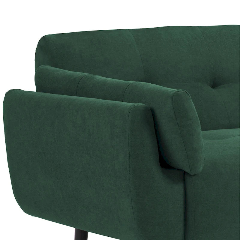 Canapé Futon Convertible 75" avec Dossier Capitonné Ajustable