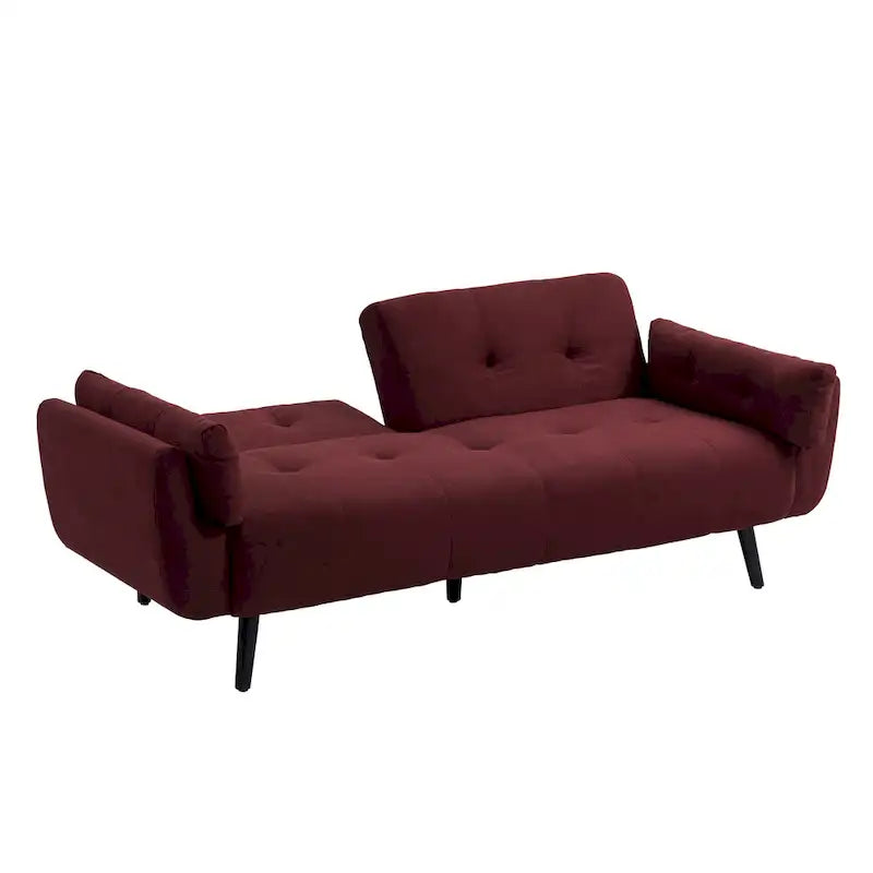 Canapé Futon Convertible 75" avec Dossier Capitonné Ajustable