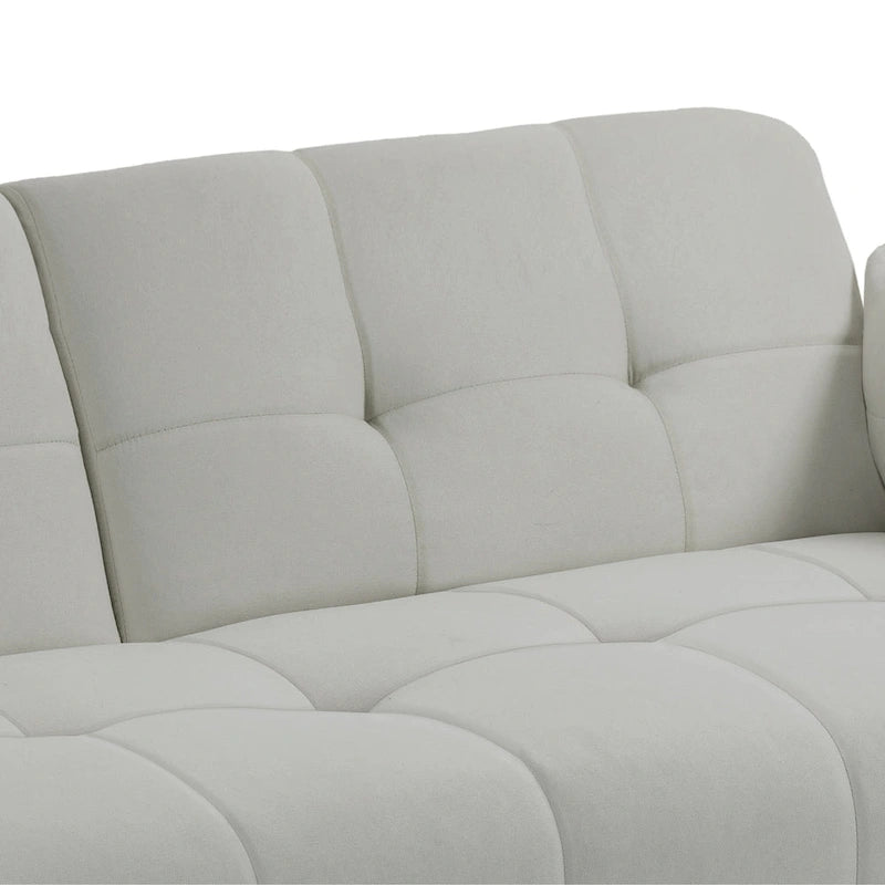 Canapé Futon Convertible 75" avec Dossier Capitonné Ajustable