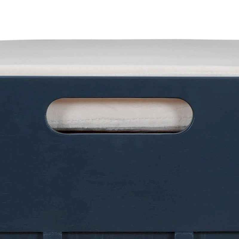 Banc de rangement moderne classique avec deux compartiments et coffre rabattable