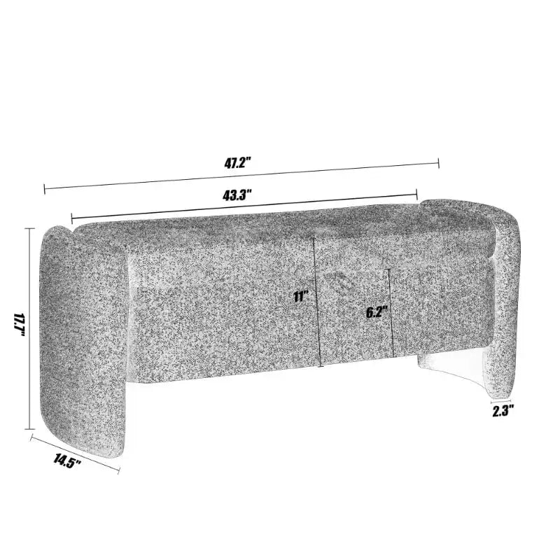 Banc de rangement ottoman ovale, banc en tissu chenille avec grand espace de rangement pour le salon, l'entrée et la chambre à coucher