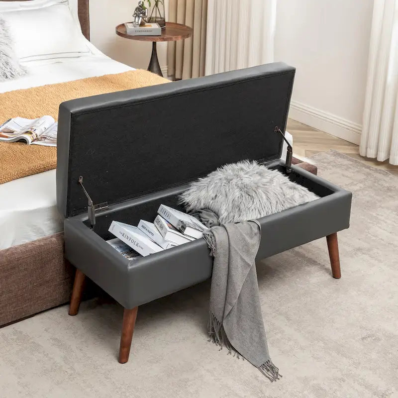Banc de rangement pour bout de lit de chambre à coucher