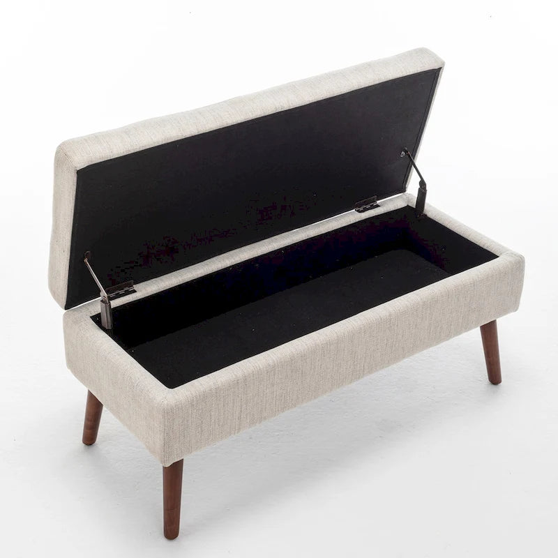 Banc de rangement pour bout de lit de chambre à coucher