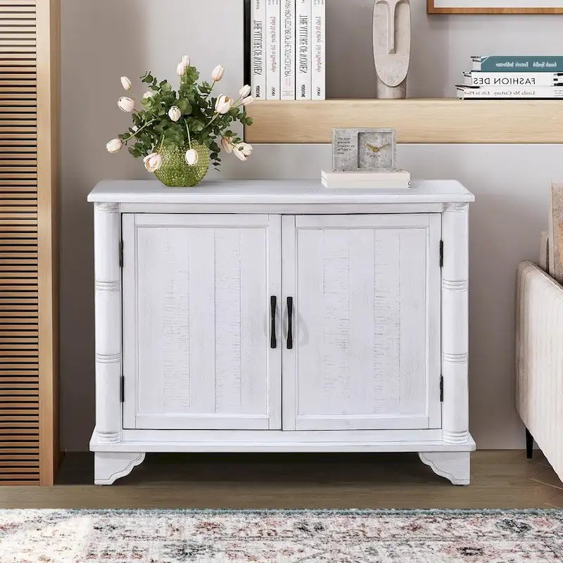 Table console 40 pouces avec étagère de rangement, Table d'entrée rétro avec étagère de rangement réglable, Table de canapé pour couloir