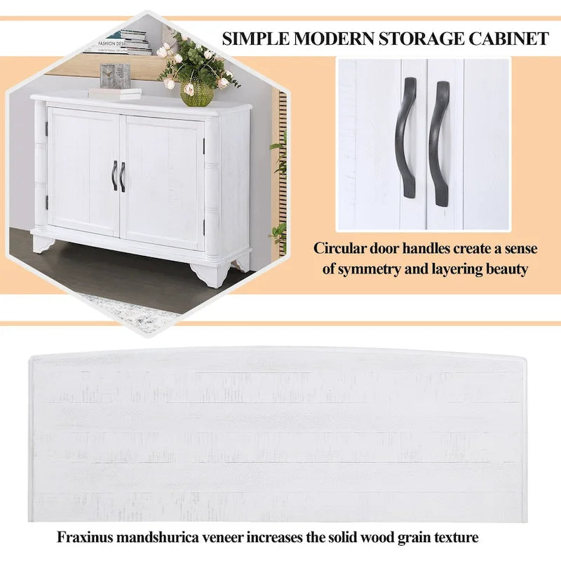 Table console 40 pouces avec étagère de rangement, Table d'entrée rétro avec étagère de rangement réglable, Table de canapé pour couloir