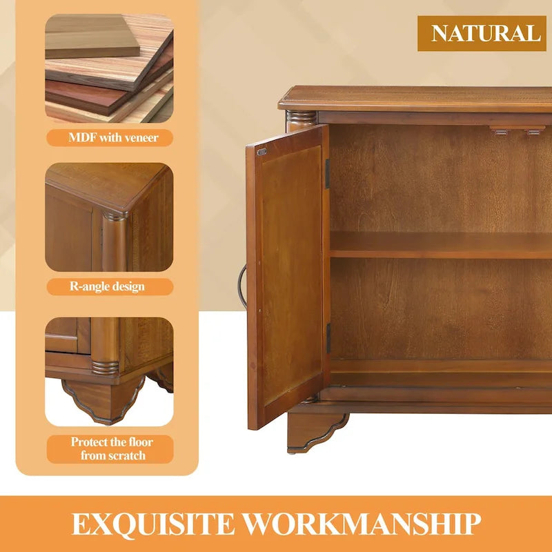 Table console 40 pouces avec étagère de rangement, Table d'entrée rétro avec étagère de rangement réglable, Table de canapé pour couloir
