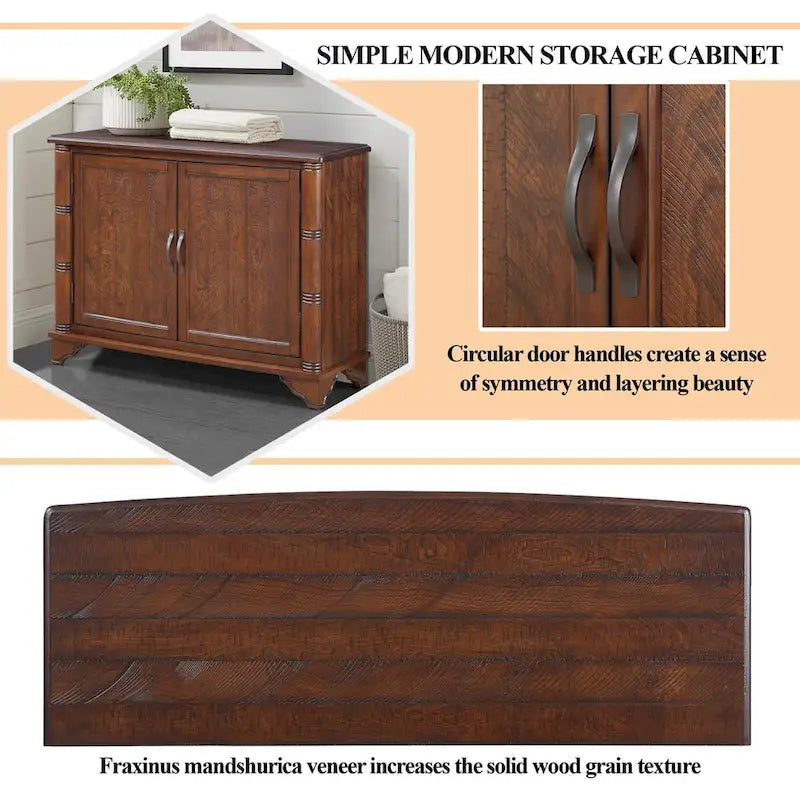 Table console 40 pouces avec étagère de rangement, Table d'entrée rétro avec étagère de rangement réglable, Table de canapé pour couloir