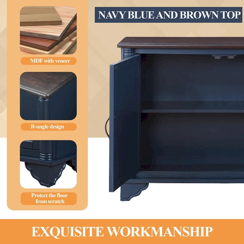 Table console 40 pouces avec étagère de rangement, Table d'entrée rétro avec étagère de rangement réglable, Table de canapé pour couloir