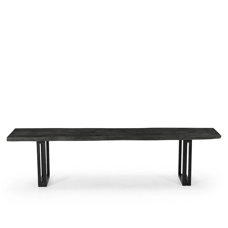 Banc de salle à manger Sparrow en bois massif – Gris
