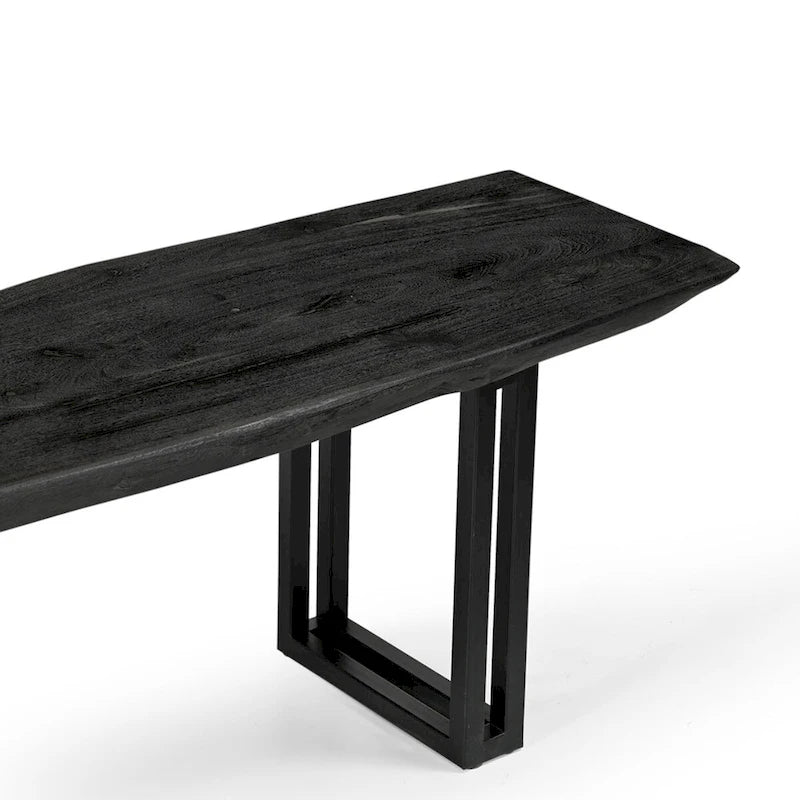 Banc de salle à manger Sparrow en bois massif – Gris