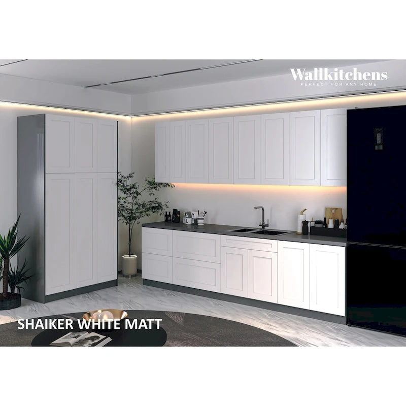 WEP1230-BLK Panneau d'extrémité mural - 12x30