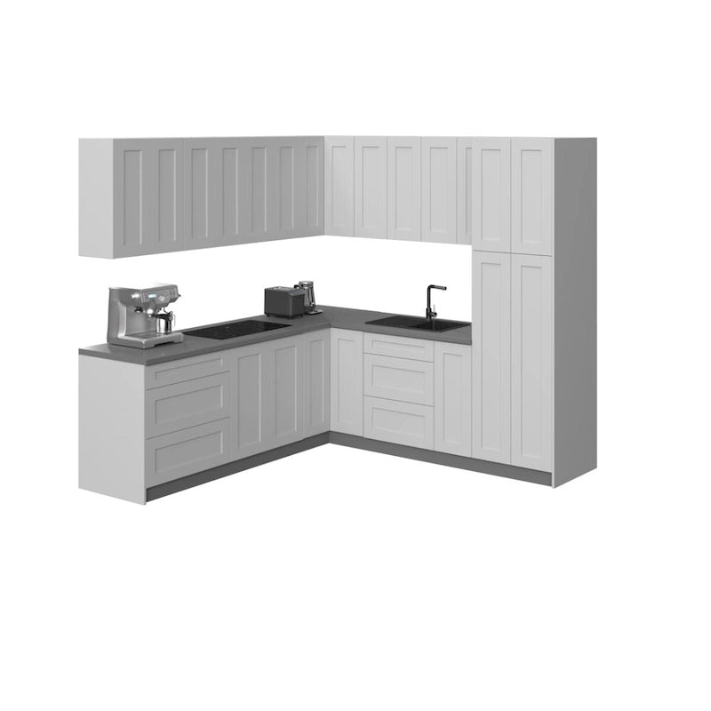 Cuisine Collection Urbaine Couleur Blanc Mat Dimensions de la base 8x8 pieds de large - 96x96