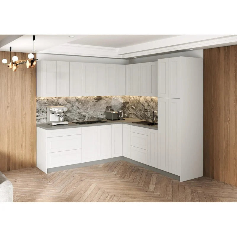Cuisine Collection Urbaine Couleur Blanc Mat Dimensions de la base 8x8 pieds de large - 96x96