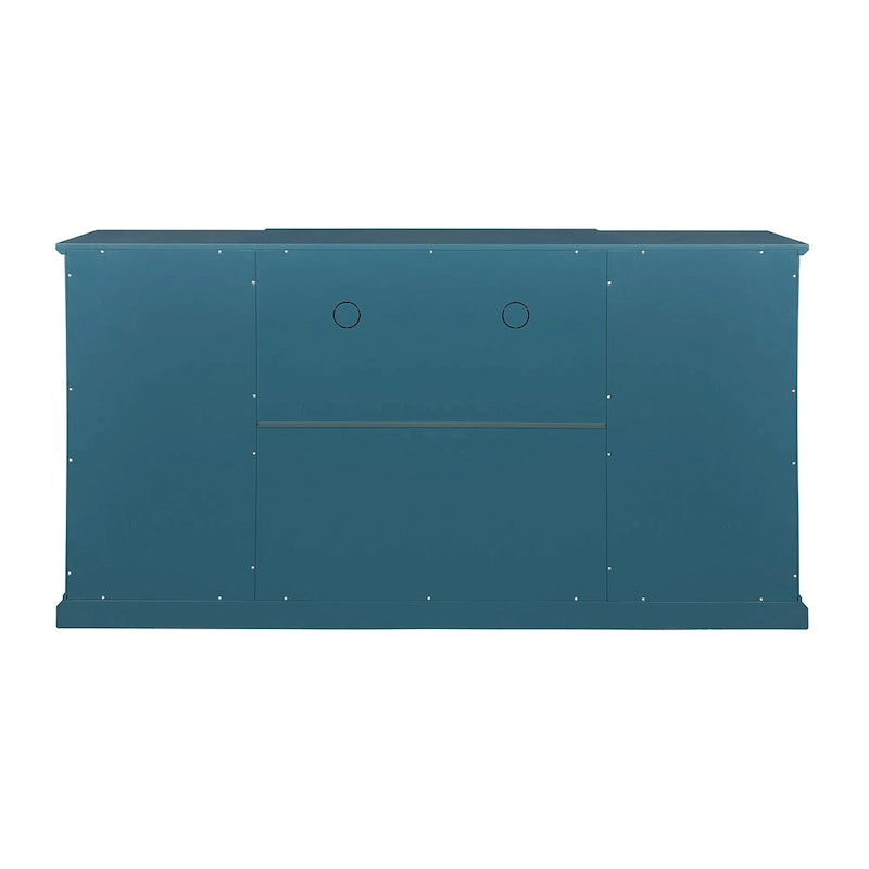 Meuble TV en bois, Buffet, Armoire de rangement avec 4 portes