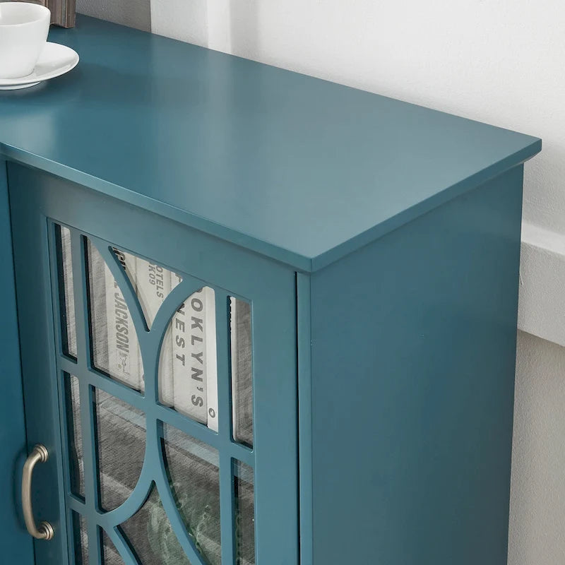 Meuble TV en bois, Buffet, Armoire de rangement avec 4 portes