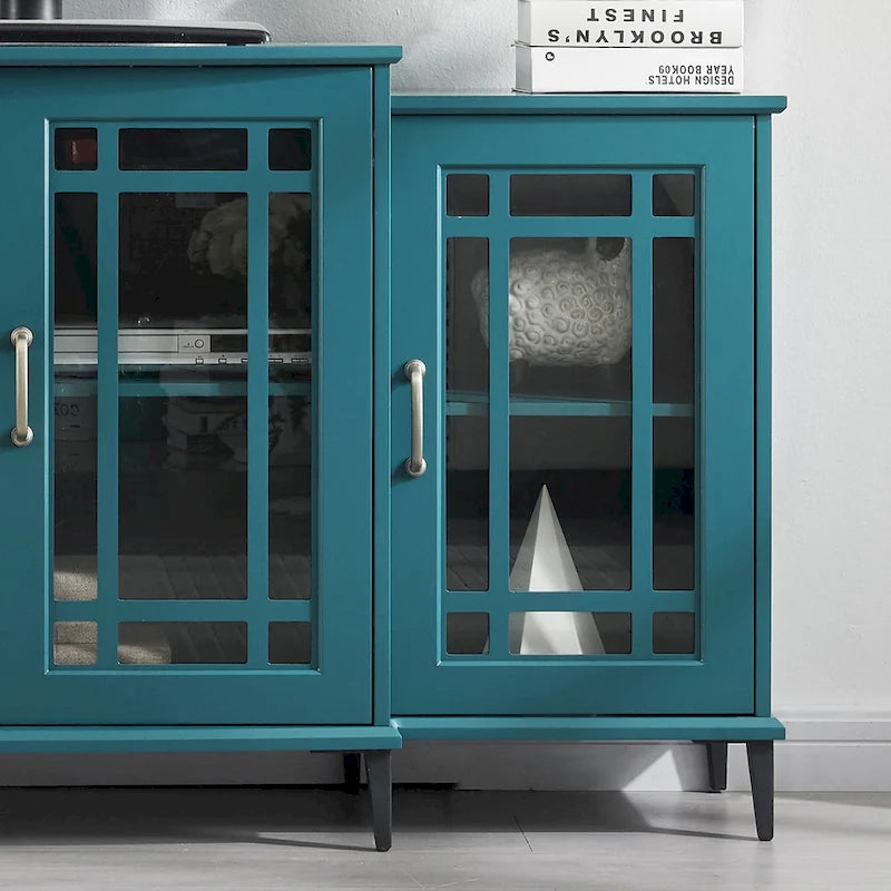 Meuble TV en bois, Buffet, Armoire de rangement avec 4 portes