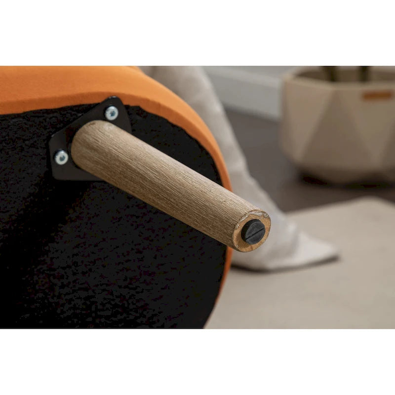 Banc de rangement pour chambre à coucher avec pieds en bois