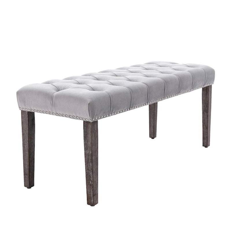 Banc ottoman capitonné, repose-pieds, tabouret, banc d'appoint