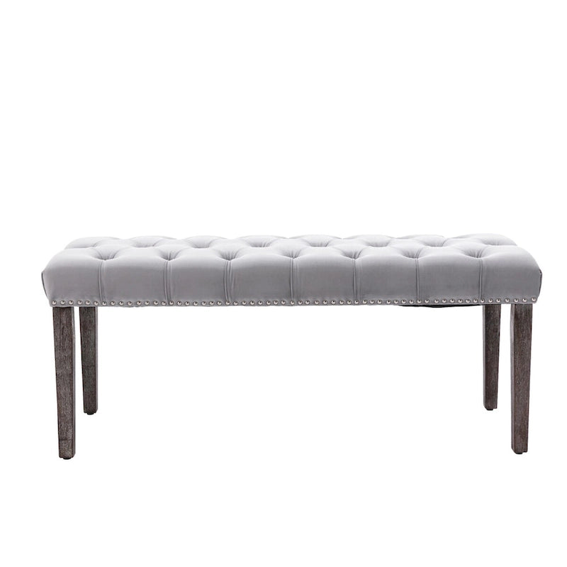 Banc ottoman capitonné, repose-pieds, tabouret, banc d'appoint
