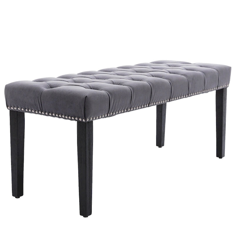 Banc ottoman capitonné, repose-pieds, tabouret, banc d'appoint